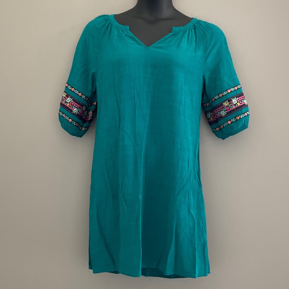 The Pioneer Woman Teal Dress. Medium